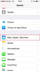 Iphone pop3 mail kurulumu