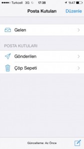 Iphone pop3 mail kurulumu